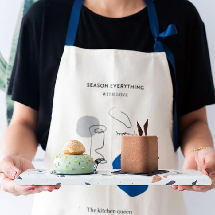 Terrazzo-Schneidebrett, Coffee-Shop-Essteller, Käsebrett, Lebensmittelfotografie-Teller, Large, Small – Bild 6