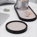 Flaches Desktop-Aufbewahrungstablett für Kleinigkeiten, Schmuck-Display-Tablett, , Oval (Warm Brown), , Triangle (Warm Brown), , Round (Warm Brown), , Oval (Dark Green), , Triangle (Dark Green), , Round (Dark Green), , Oval (Green Lotus)... – Bild 3