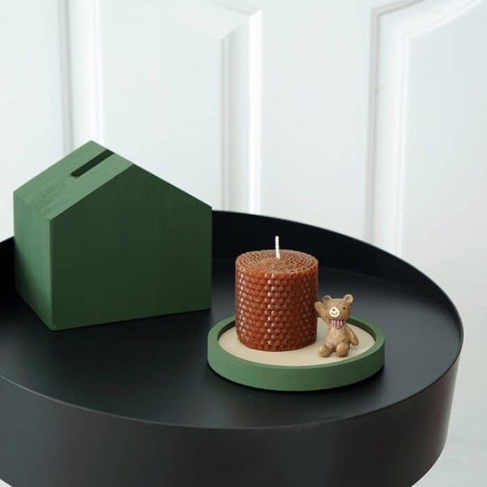 Flaches Desktop-Aufbewahrungstablett für Kleinigkeiten, Schmuck-Display-Tablett, , Oval (Warm Brown), , Triangle (Warm Brown), , Round (Warm Brown), , Oval (Dark Green), , Triangle (Dark Green), , Round (Dark Green), , Oval (Green Lotus)... – Bild 6