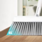 Kombination aus zusammenklappbarem, drehbarem Besen und Kehrschaufel für den Haushalt, Folding Standing Dustpan – Bild 5