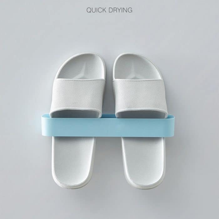 4 PCS Nahtlose Paste Lagerung Rack Wand Paste Schuh Rack Badezimmer Wand-Montiert Hausschuhe Regal Haushalt, Color Random Delivery – Bild 7