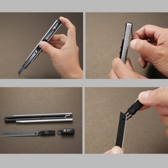 5 Stück kleines Allzweckmesser, multifunktionaler Metall-Bürobedarf, Papierschneider, Random Color – Bild 6