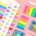 11 Stück fluoreszierende transparente kleine Aufkleber Hinweis-Indikator-Etikett-Index-Aufkleber, 7660 (One Box), 7661 (One Pack), 7662 (One Pack), 7663 (One Pack), 7664 (One Pack), 7665 (One Pack) – Bild 3