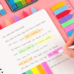 11 Stück fluoreszierende transparente kleine Aufkleber Hinweis-Indikator-Etikett-Index-Aufkleber, 7660 (One Box), 7661 (One Pack), 7662 (One Pack), 7663 (One Pack), 7664 (One Pack), 7665 (One Pack) – Bild 5