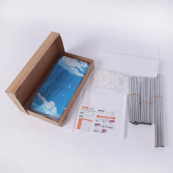 Einfacher, moderner Kleiderschrank aus Stoff, spezieller Stoff, Schrankbaugruppe, Stahlrohr, verstärkter Stahlrahmen, Aufbewahrungsschrank – Bild 3