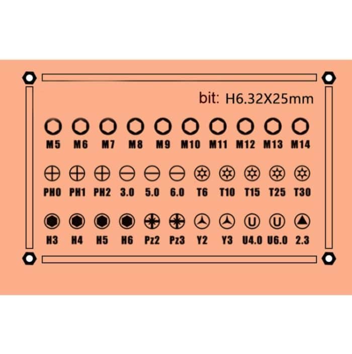 38 In 1 arbeitssparenden Ratschen-Mehrzweck-Schraubendrehersatz Haushaltshardware-Werkzeuge Kombinations-Schraubendreher-Werkzeugkasten – Bild 11