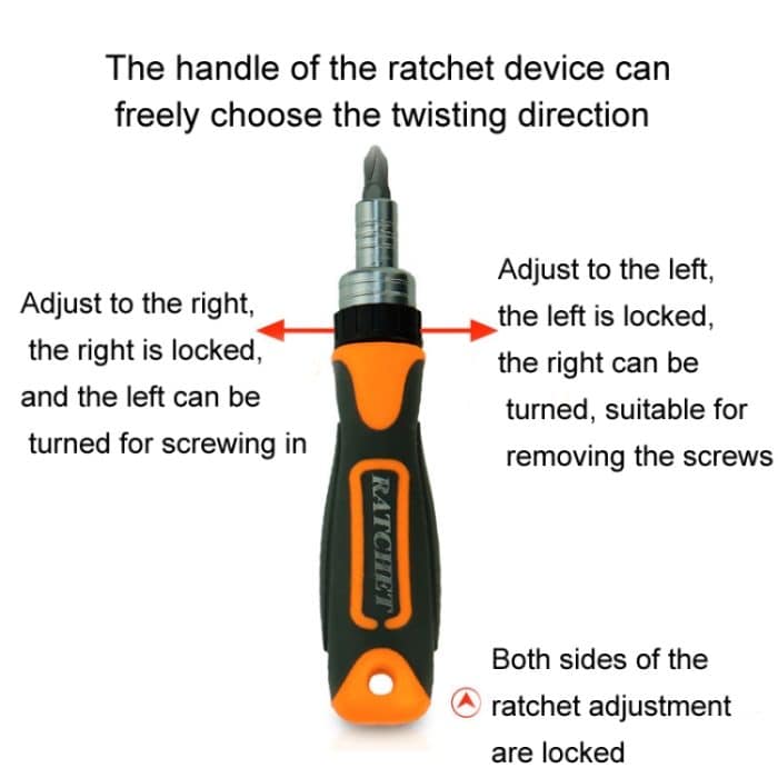 38 In 1 arbeitssparenden Ratschen-Mehrzweck-Schraubendrehersatz Haushaltshardware-Werkzeuge Kombinations-Schraubendreher-Werkzeugkasten – Bild 9