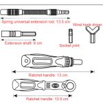 38 In 1 arbeitssparenden Ratschen-Mehrzweck-Schraubendrehersatz Haushaltshardware-Werkzeuge Kombinations-Schraubendreher-Werkzeugkasten – Bild 10