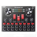 V8S Soundkarte Mobiltelefon Computer Anker Live K Song Aufnahmemikrofon, English Version, V8S  + Golden Net BM700 Set, V8S  + Black Bet BM700 Set