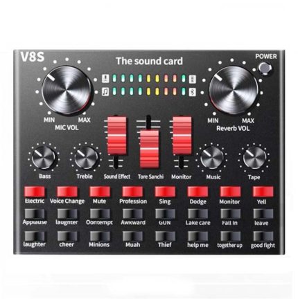 V8S Soundkarte Mobiltelefon Computer Anker Live K Song Aufnahmemikrofon, English Version, V8S + Golden Net BM700 Set, V8S + Black Bet BM700 Set
