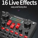 V8S Soundkarte Mobiltelefon Computer Anker Live K Song Aufnahmemikrofon, English Version, V8S  + Golden Net BM700 Set, V8S  + Black Bet BM700 Set – Bild 5