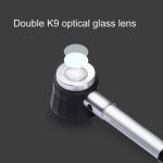 Handheld mit Waage mit 3 Lichtern 45-fache Lupe Hochauflösende Lupe mit doppelter Linse – Bild 3