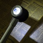 Handheld mit Waage mit 3 Lichtern 45-fache Lupe Hochauflösende Lupe mit doppelter Linse – Bild 7