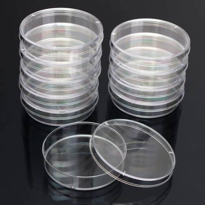 10 Stück Polystyrol sterile Petrischalen Bakterienschale Labor medizinische biologische wissenschaftliche Laborbedarf, 55mm, 60mm, 70mm, 90mm, 100mm, 150mm – Bild 3