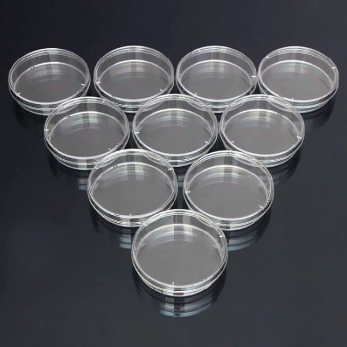 10 Stück Polystyrol sterile Petrischalen Bakterienschale Labor medizinische biologische wissenschaftliche Laborbedarf, 55mm, 60mm, 70mm, 90mm, 100mm, 150mm – Bild 5