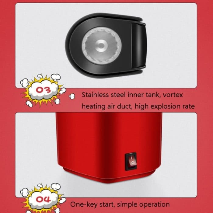 Elektrische Haushalts-Popcornmaschine, Mini-Popcorn-Verpackungsmaschine, EU Plug 220V, US Plug 110V – Bild 6