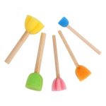 10 Packungen Schwammstempel DIY Graffiti-Artikel für Kinder, 10 Packs Mushroom Stick – Bild 2