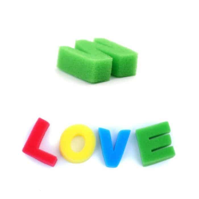 Schwamm-Malpinsel für Kinder, Kunst-Malerei-Siegelwerkzeug, zufällige Farblieferung, 26 Letters – Bild 3