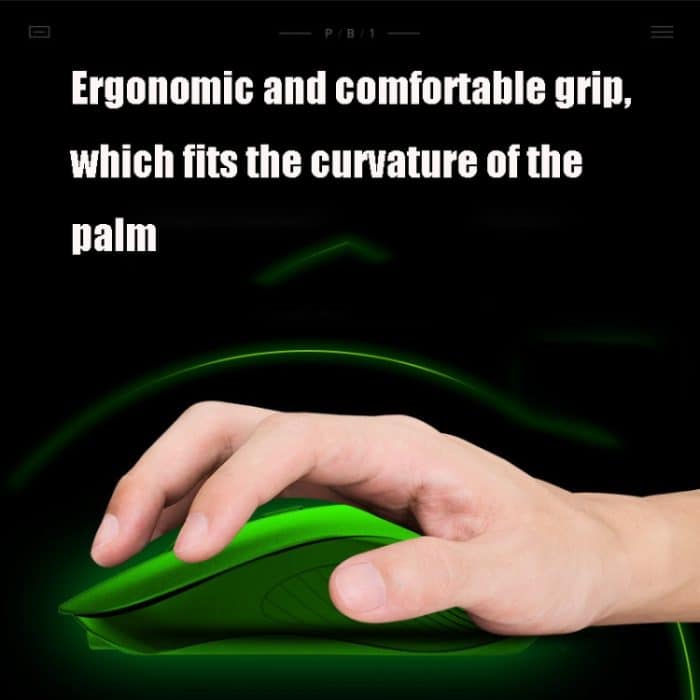 Inphic PB1 Business Office Mute Macro Definition Gaming-Maus mit Kabel, Kabellänge: 1,5 m, Black Silen Business Version, Classic Back Breathing Light, Matte White Breathing Light – Bild 9