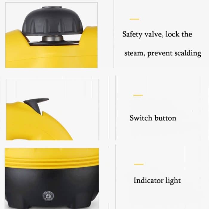 Hochtemperatur-Reinigungsmaschine Haushalts-Hochdruckreiniger Dampfreinigungs-Dunstabzugshaube, EU-Stecker – Bild 3