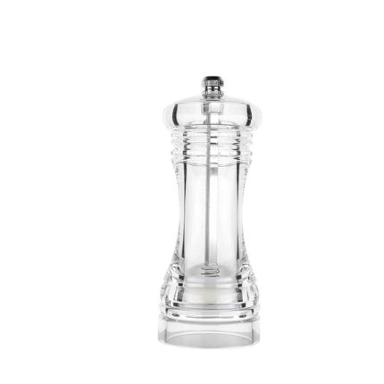 Transparente Pfeffermühle aus Acryl, manuelle Pfeffermühle, Keramikkern, Mehrzweck-Gewürzflasche, 4 Inch, 5 Inch, 6 Inch