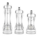 Transparente Pfeffermühle aus Acryl, manuelle Pfeffermühle, Keramikkern, Mehrzweck-Gewürzflasche, 4 Inch, 5 Inch, 6 Inch – Bild 2