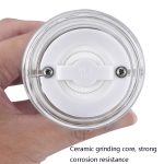 Transparente Pfeffermühle aus Acryl, manuelle Pfeffermühle, Keramikkern, Mehrzweck-Gewürzflasche, 4 Inch, 5 Inch, 6 Inch – Bild 3