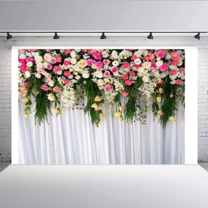 2,1 m x 1,5 m Blumenwand-Simulations-Hochzeitsthema-Party-Arrangement-Fotografie-Hintergrundtuch – Bild 2