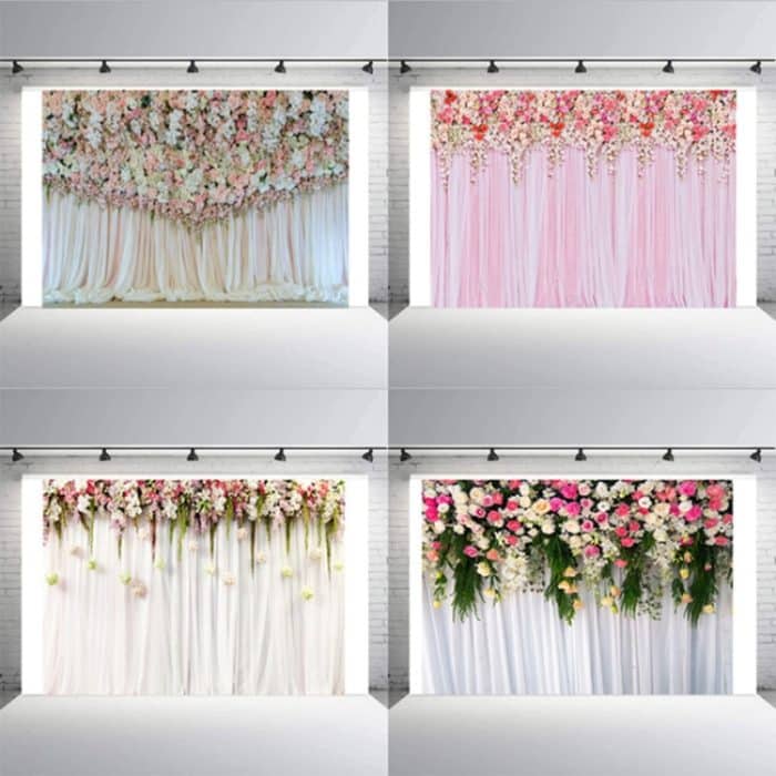 2,1 m x 1,5 m Blumenwand-Simulations-Hochzeitsthema-Party-Arrangement-Fotografie-Hintergrundtuch – Bild 3