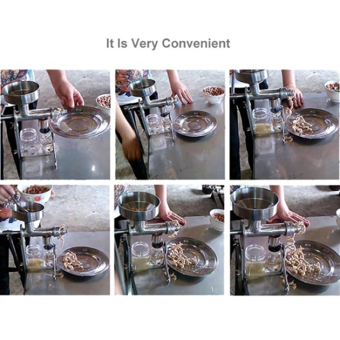 Manuelle Ölpresse für Erdnüsse und Nüsse, Extractor Machine – Bild 8