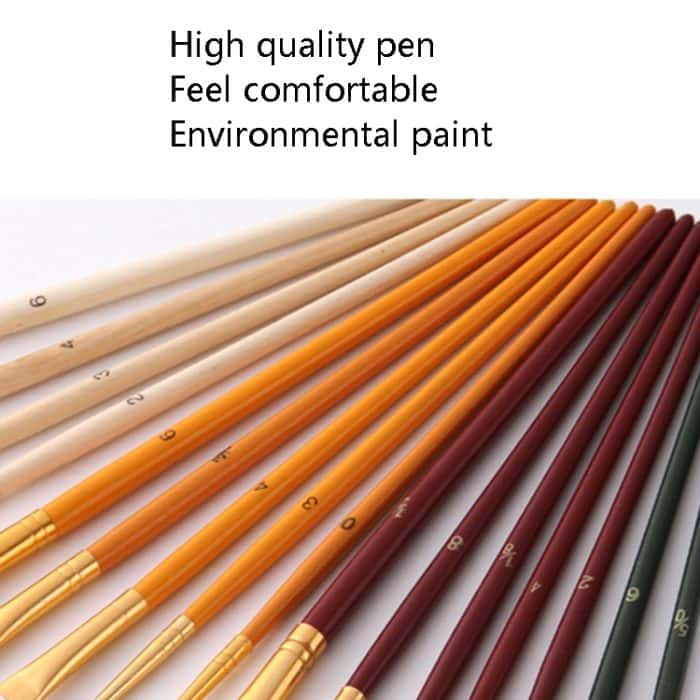 ZHU TING 25 PCS / Set Multifunktionale Ölfarbe Pinsel Gouache Aquarell Acrylfarbe Pinsel Student Malutensilien – Bild 7