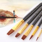 ZHU TING 21 Stück/3 Sets Nylonpinsel, Aquarellpinsel und Ölpinsel, Kunst- und Malzubehör, 21 PCS / 3 Sets Nylon Brushes – Bild 13