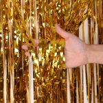 5 Stück 1 x 2 m heller Regen-Seidenvorhang, Urlaub, Party-Dekoration, Fotohintergrund, Wanddekoration, Golden, Red, Blue, Green, Rose Red, Light Pink, Light Blue, Silver, Rose Gold – Bild 6