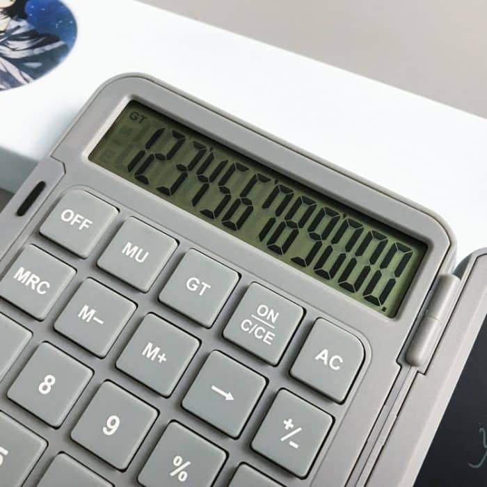 Wiederaufladbarer Schreibtafel-Rechner, tragbares Multifunktions-LCD-Handschriftbrett für Schüler, Gray – Bild 3