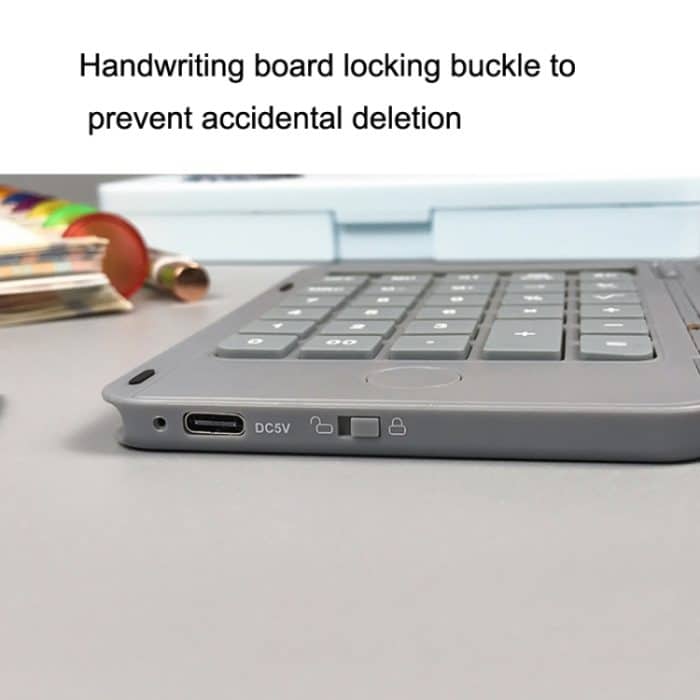 Wiederaufladbarer Schreibtafel-Rechner, tragbares Multifunktions-LCD-Handschriftbrett für Schüler, Gray – Bild 5