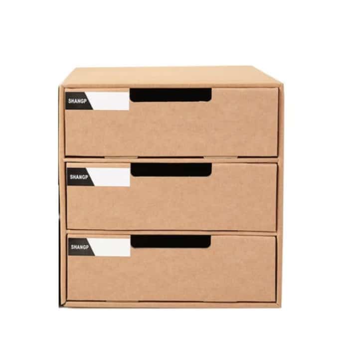 2 Stück A4-Papier-Desktop-Aufbewahrungsbox für Studenten, Aktenschrank, Aufbewahrung, Finishing-Box, mehrschichtiger Schubladen-Aufbewahrungsschrank, Multi-layer Drawer Storage Cabinet – Bild 1