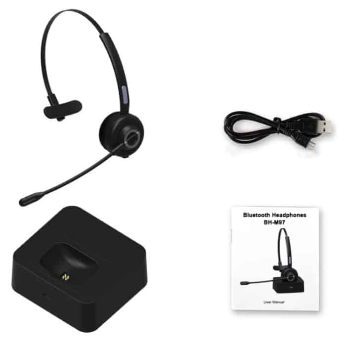 M97 Bluetooth 5.0 Headset Mono Bluetooth-Kopfhörer mit Ladestation – Bild 12