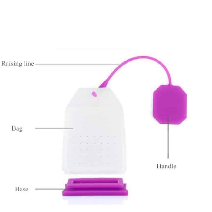 3 PCS Silikon-Teebeutel in Lebensmittelqualität Bunte Teesiebe Kräutertee-Aufgussfilter Dufttee-Werkzeuge Zufällige Farblieferung – Bild 2