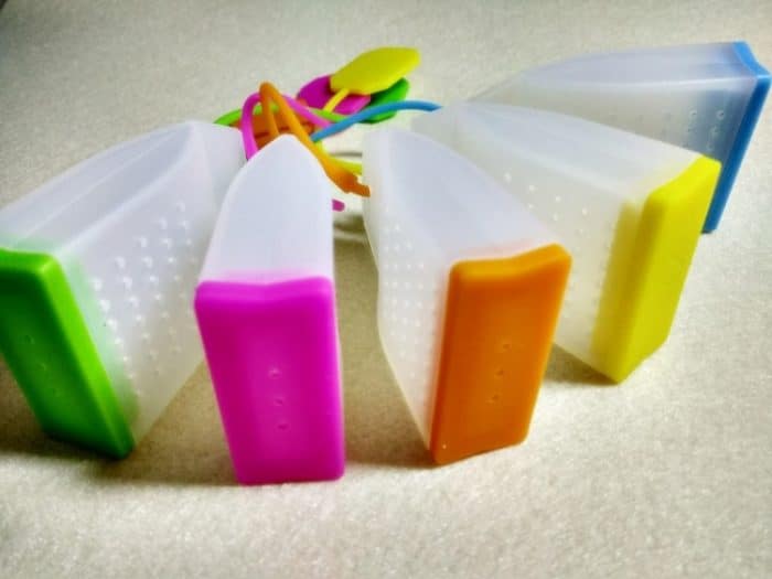 3 PCS Silikon-Teebeutel in Lebensmittelqualität Bunte Teesiebe Kräutertee-Aufgussfilter Dufttee-Werkzeuge Zufällige Farblieferung – Bild 4