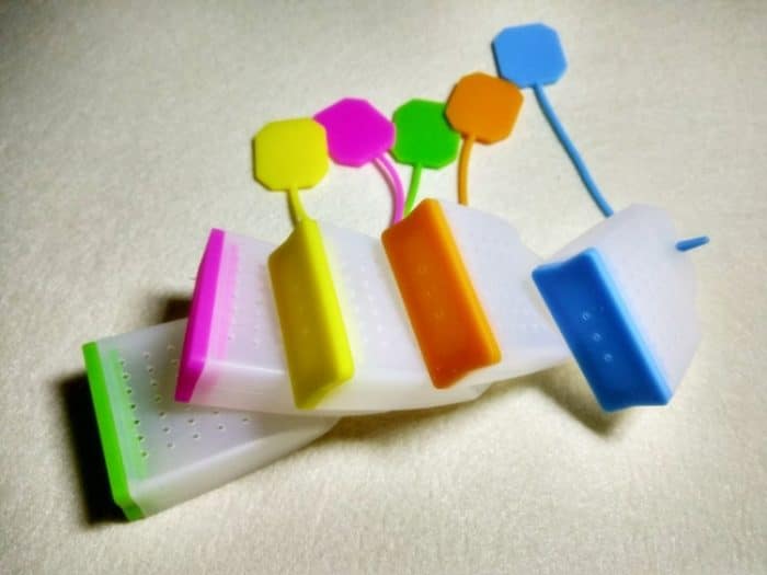 3 PCS Silikon-Teebeutel in Lebensmittelqualität Bunte Teesiebe Kräutertee-Aufgussfilter Dufttee-Werkzeuge Zufällige Farblieferung – Bild 5