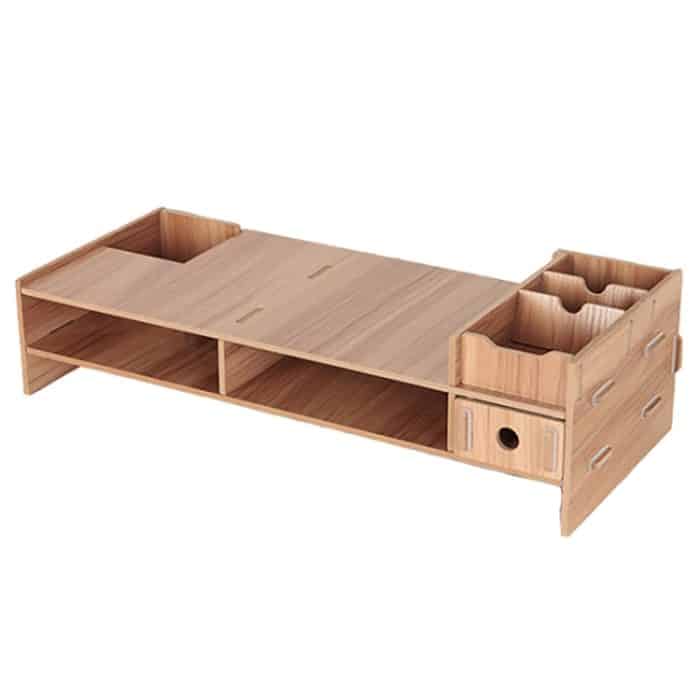 LCD-Monitor-Erhöhungsregal, hölzernes Tastaturregal, Desktop-Aufbewahrungsregal, LCD Monitor Shelf – Bild 1