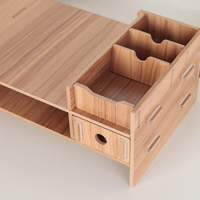 LCD-Monitor-Erhöhungsregal, hölzernes Tastaturregal, Desktop-Aufbewahrungsregal, LCD Monitor Shelf – Bild 6