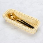 2 Stück Rattan-Gewebekorb, Besteck- und Gabel-Aufbewahrungskorb – Bild 4