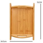 Binaurales Bambus-Teeservice-Tablett, Brot-Display-Tablett, 51x34.5cm, 43x30.5cm, 36.5x26.5cm, 29x20cm – Bild 7