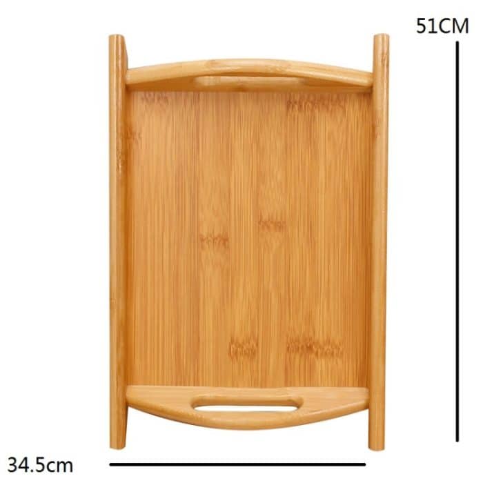 Binaurales Bambus-Teeservice-Tablett, Brot-Display-Tablett, 51x34.5cm, 43x30.5cm, 36.5x26.5cm, 29x20cm – Bild 7