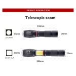 Teleskop-Zoom-Taschenlampe mit starkem Licht. Starke magnetische wiederaufladbare LED-Taschenlampe – Bild 5