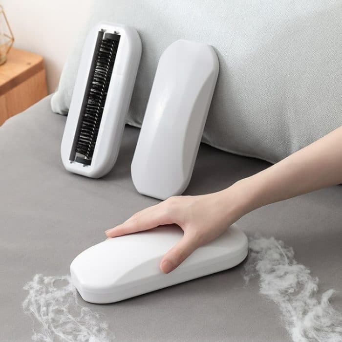 Fell-Kehrbesen mit langem Griff, Staubbürste, Schlafzimmer, süßer Besen (weiß) – Bild 2