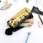 3 Stück Wende-Pailletten-Federmäppchen für Mädchen, Schulbedarf, super großes Schreibwaren-Geschenk, magische Make-up-Tasche – Bild 5
