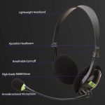 Computer USB-Schnittstelle Kopfhörer Aviation Headset mit Mikrofon – Bild 7
