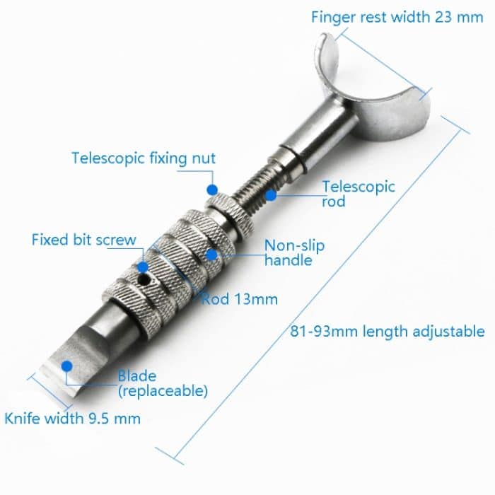DIY handgemachtes Lederschnitzwerkzeug Rotationsschnitzmesser Lederschnitzmesser – Bild 3